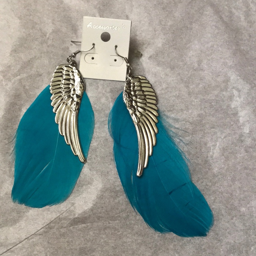 Feather Angel wing earrings